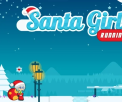 Santa Girl Running