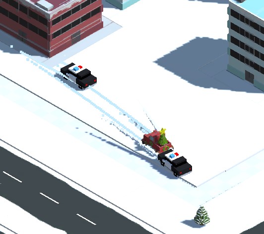 Escape Road Winter is an exciting game about an automobile chase. Driving to avoid the police's relentless pursuit, the player assumes the role of a bank robber. 